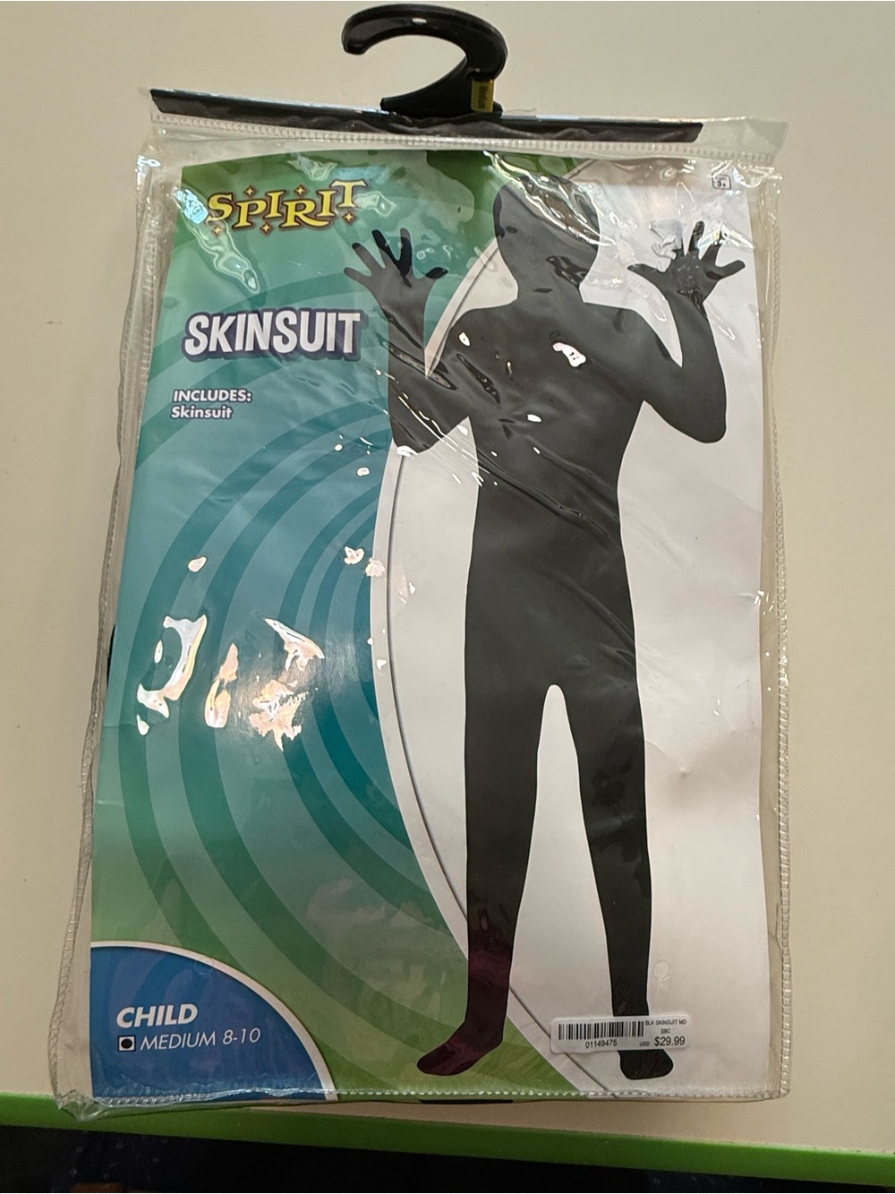 Spirit Black Skinsuit Kids Costume
